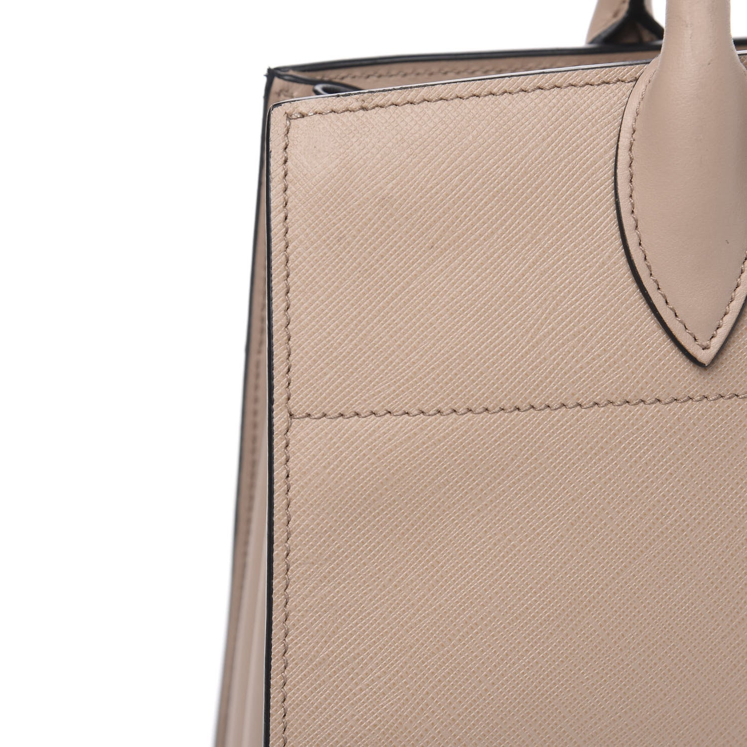Prada Saffiano City Calfskin Bibliothèque Top Handle Cammeo Granato 18 of 22