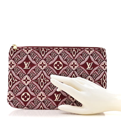 Louis Vuitton Jacquard Since 1854 Neverfull MM GM Pochette Bordeaux 2 of 6
