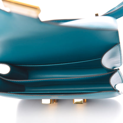 Hermes Tadelakt Constance 18 Bleu Izmir 5 of 21