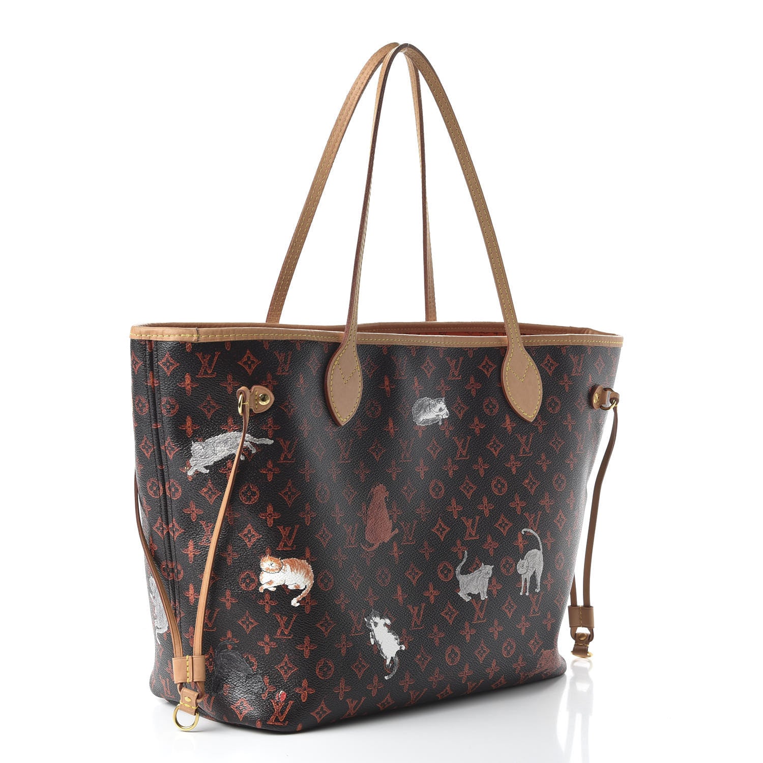 Louis Vuitton Catogram Neverfull MM Marron 4 of 11