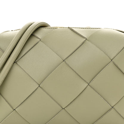 Bottega Veneta Lambskin Maxi Intreccio Small Cassette Camera Bag Travertine 7 of 10