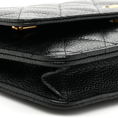 Chanel Caviar Quilted Wallet on Chain WOC Black 11 of 17