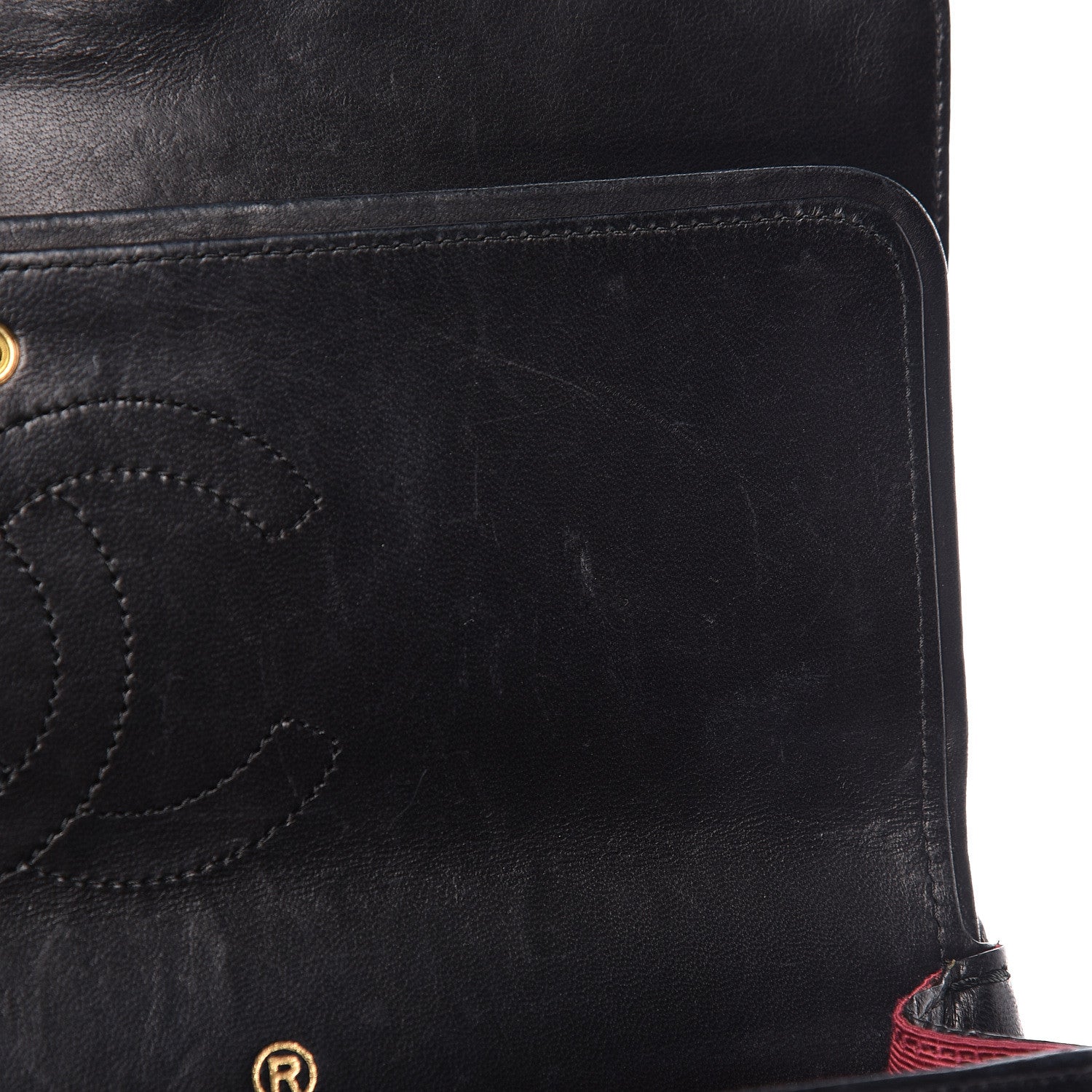 Chanel Lambskin Quilted Medium Double Flap Black 10 of 17