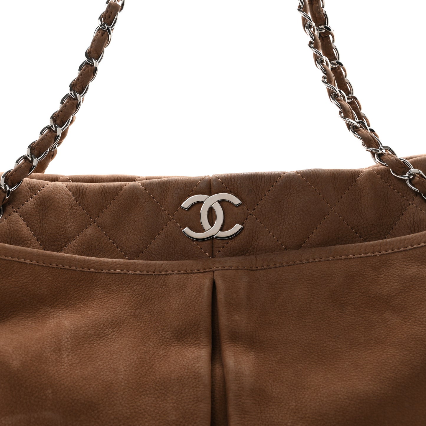 Ultra Soft Suede Calfskin Natural Beauty Tote Brown