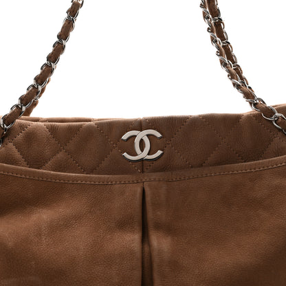 Chanel Ultra Soft Suede Calfskin Natural Beauty Tote Brown 8 of 11