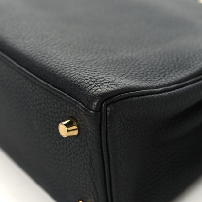 Hermes Togo Kelly Retourne 25 Black 12 of 16