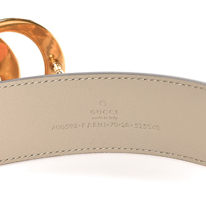 Gucci GG Supreme Monogram Water Flora Double G 40mm Belt 70 28 Beige White Multicolor 3 of 6
