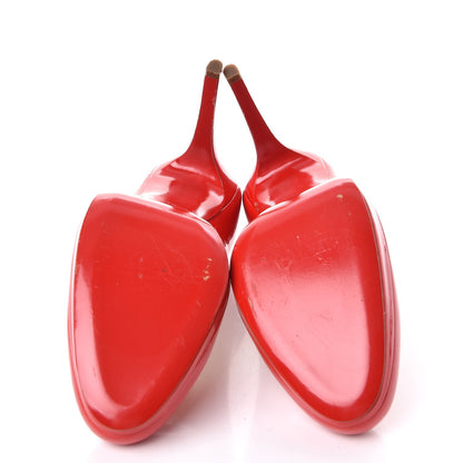 Christian Louboutin Patent New Simple 120 Pumps 38.5 Red 18 of 25