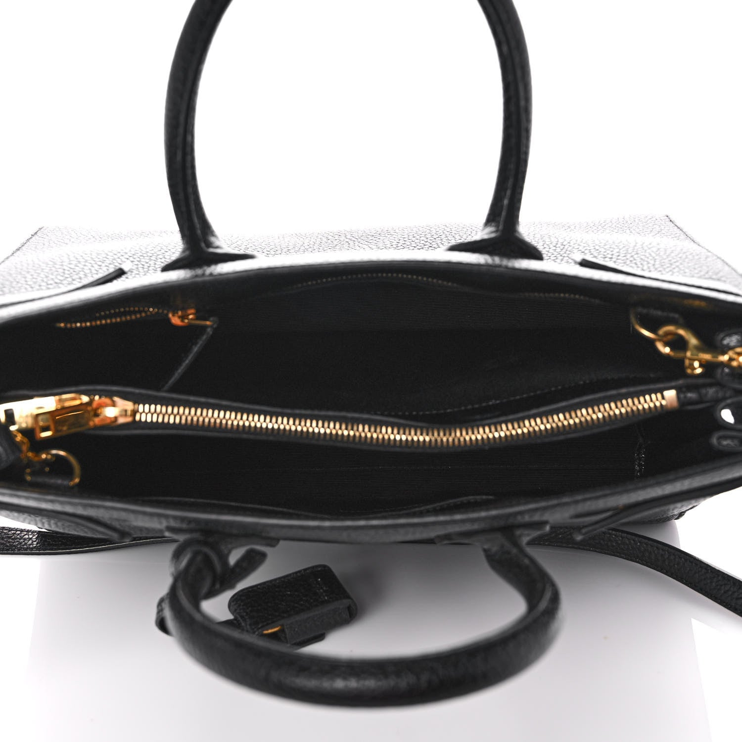 Saint Laurent Grained Calfskin Small Sac De Jour Black 5 of 10