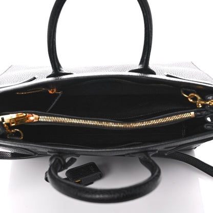 Saint Laurent Grained Calfskin Small Sac De Jour Black 5 of 10