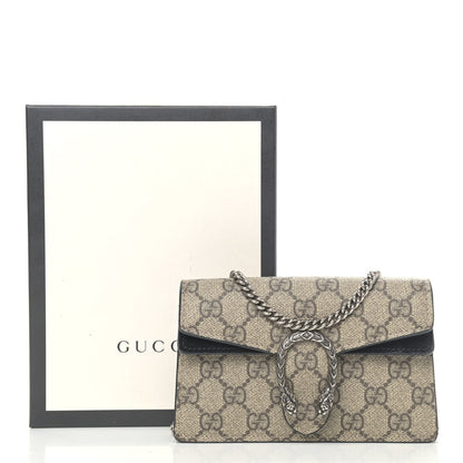 Gucci GG Supreme Monogram Super Mini Dionysus Shoulder Bag Black 11 of 11