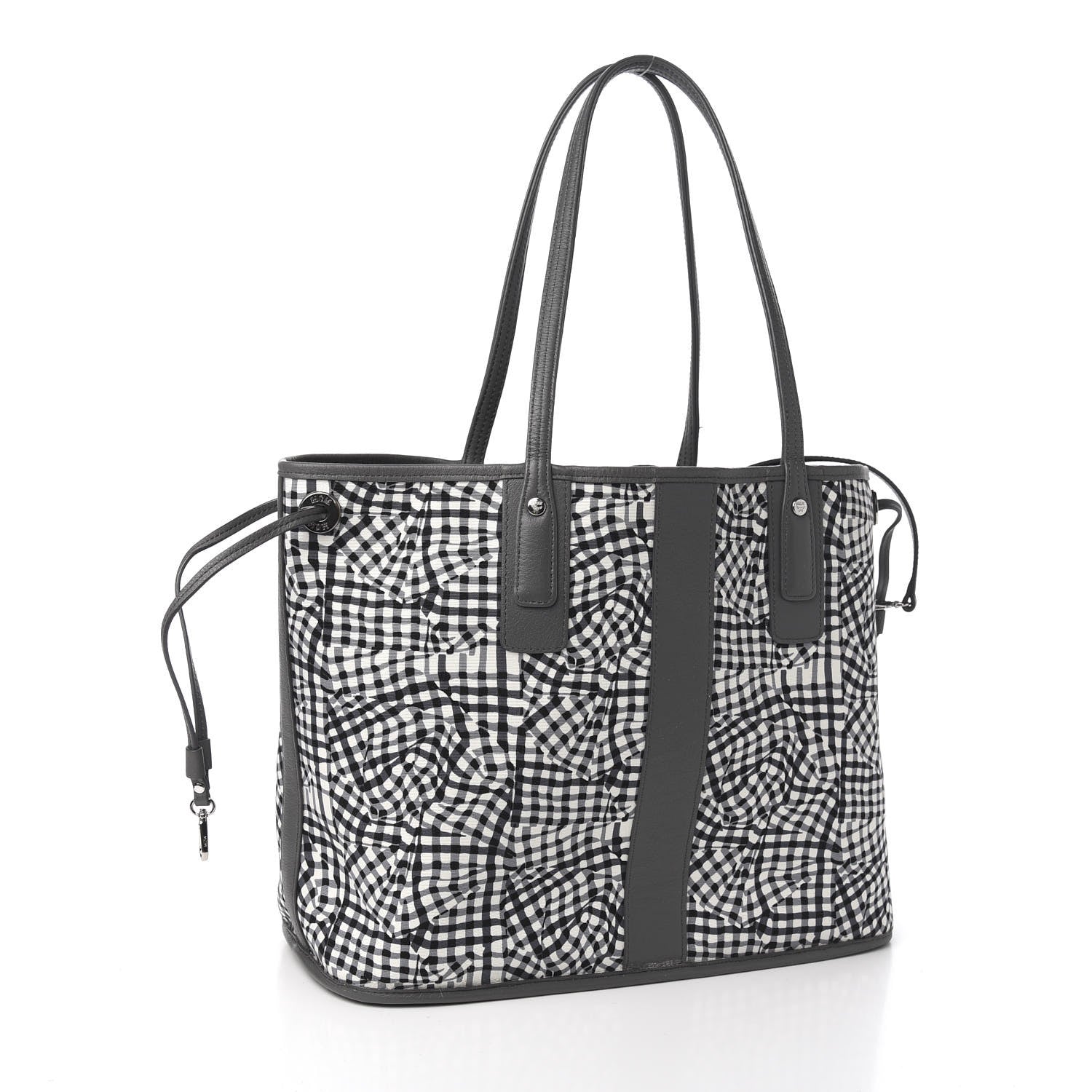MCM Visetos Medium Liz Reversible Shopper Tote Phantom Grey 6 of 16