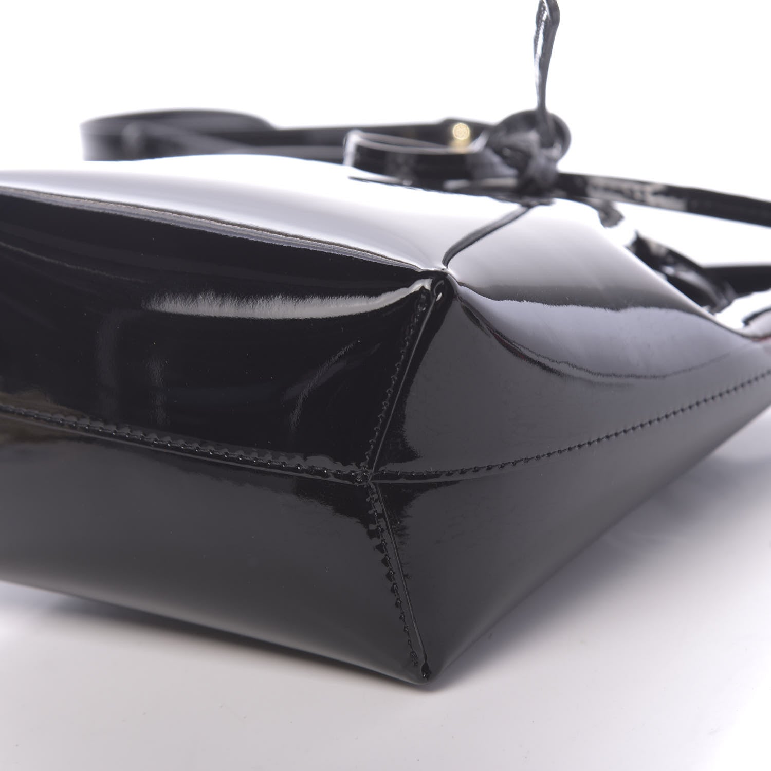 Mansur Gavriel Patent Calfskin Mini Mini Bucket Bag Black 9 of 9