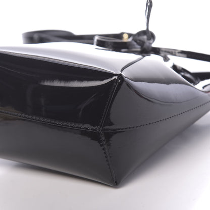 Mansur Gavriel Patent Calfskin Mini Mini Bucket Bag Black 9 of 9