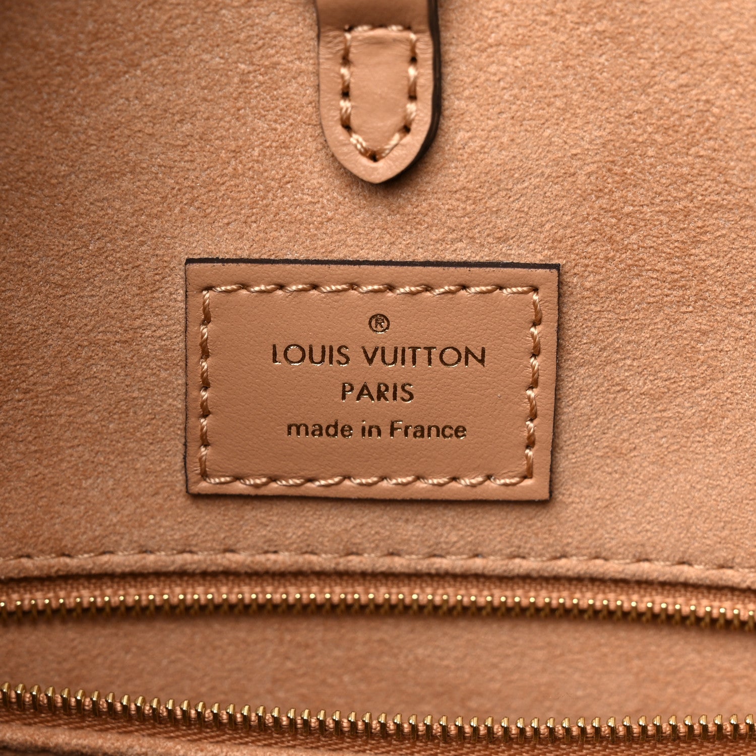 Louis Vuitton Empreinte Monogram Giant Onthego MM Arizona Creme 5 of 9