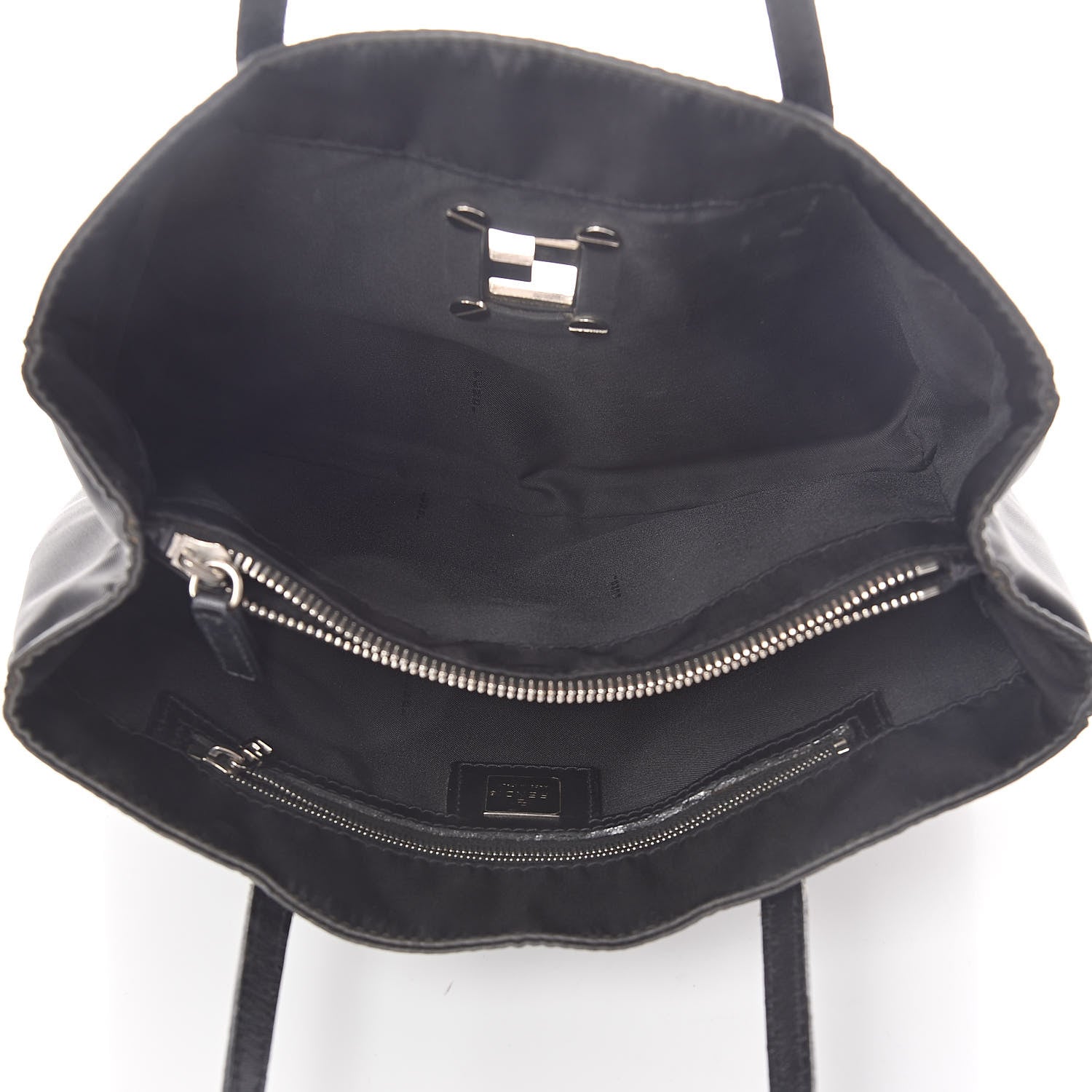 Fendi Nylon Small Tote Black 5 of 15