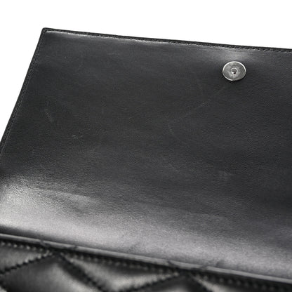 Saint Laurent Lambskin Quilted Kate Clutch Black 9 of 9