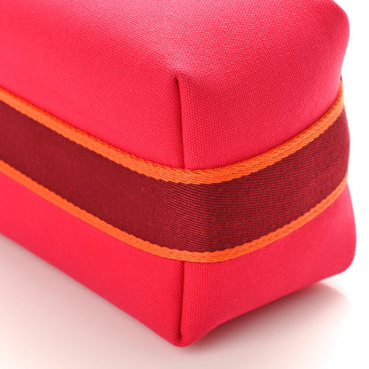Hermes Canvas Small Bride-A-Brac Pouch Hibiscus 8 of 8