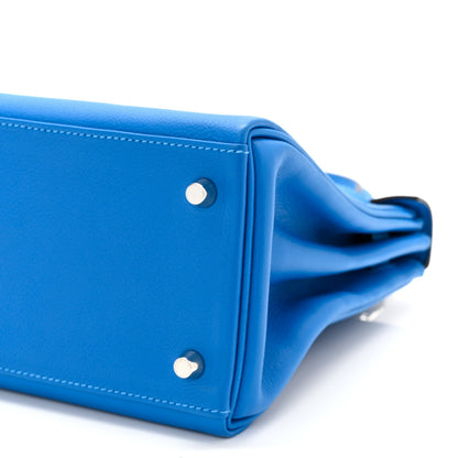 Hermes Evercolor Kelly Retourne 28 Bleu Hydra 10 of 13
