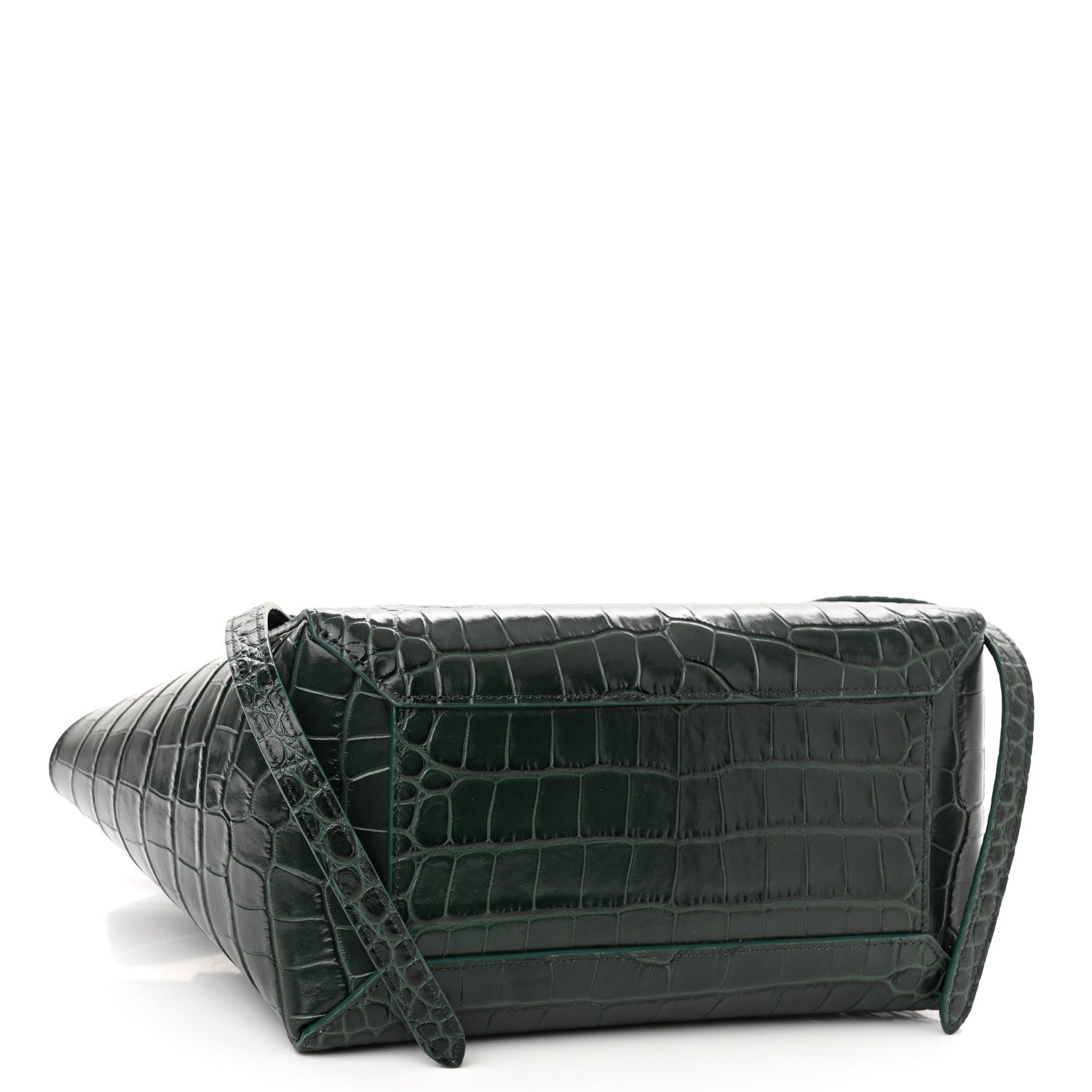 Celine Calfskin Crocodile Embossed Micro Belt Bag Amazone 4 of 10