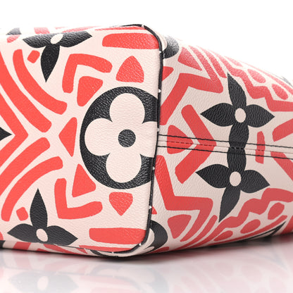 Louis Vuitton Monogram Giant Crafty Neverfull MM Creme Rouge Black 9 of 9