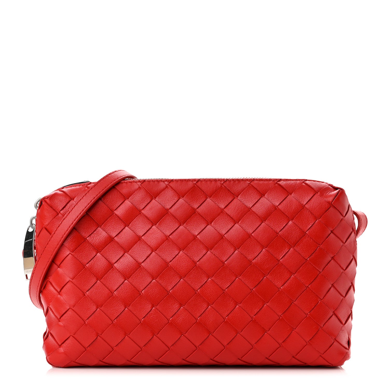 Bottega Veneta Nappa Intrecciato Crossbody Bright Red 1 of 10