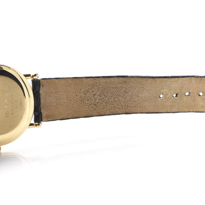 Chopard 18K Yellow Gold Alligator Diamond Bezel 34mm Classique Manual Winding Watch 5 of 8