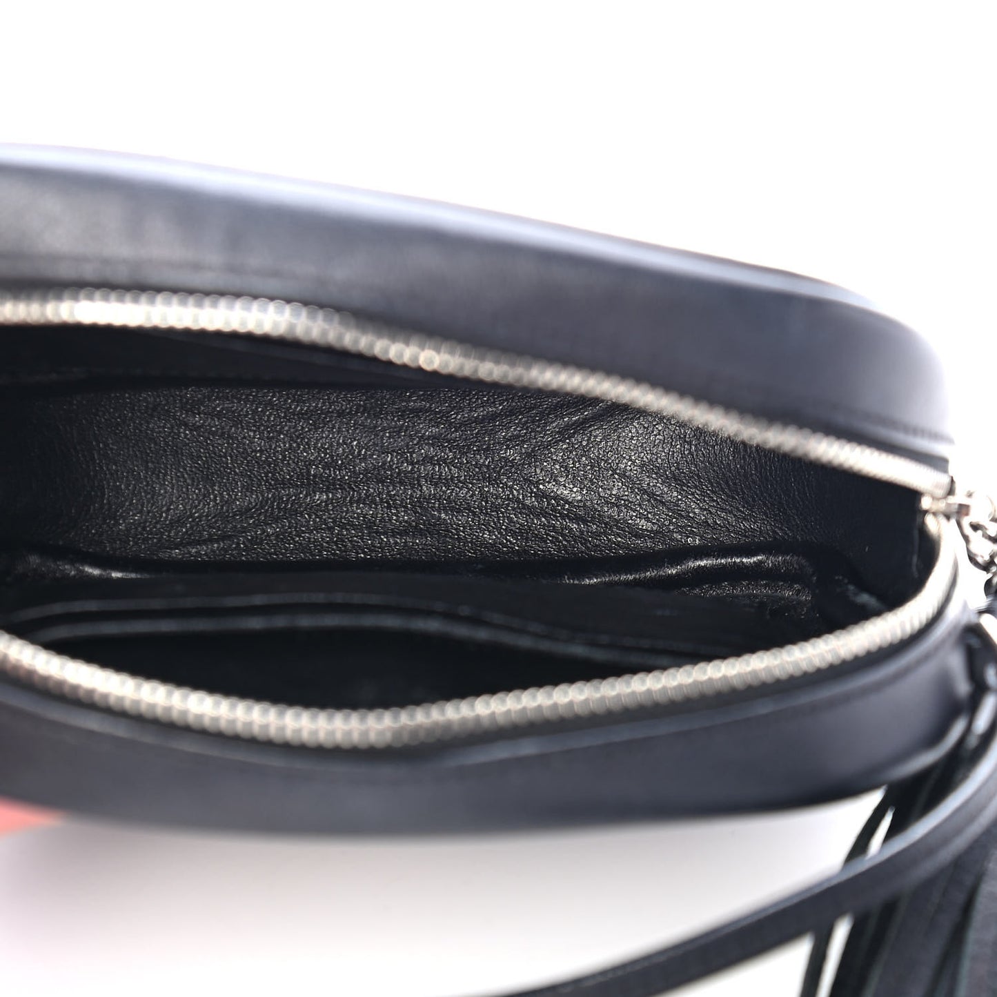 Lambskin Monogram Baby Lou Camera Bag Black