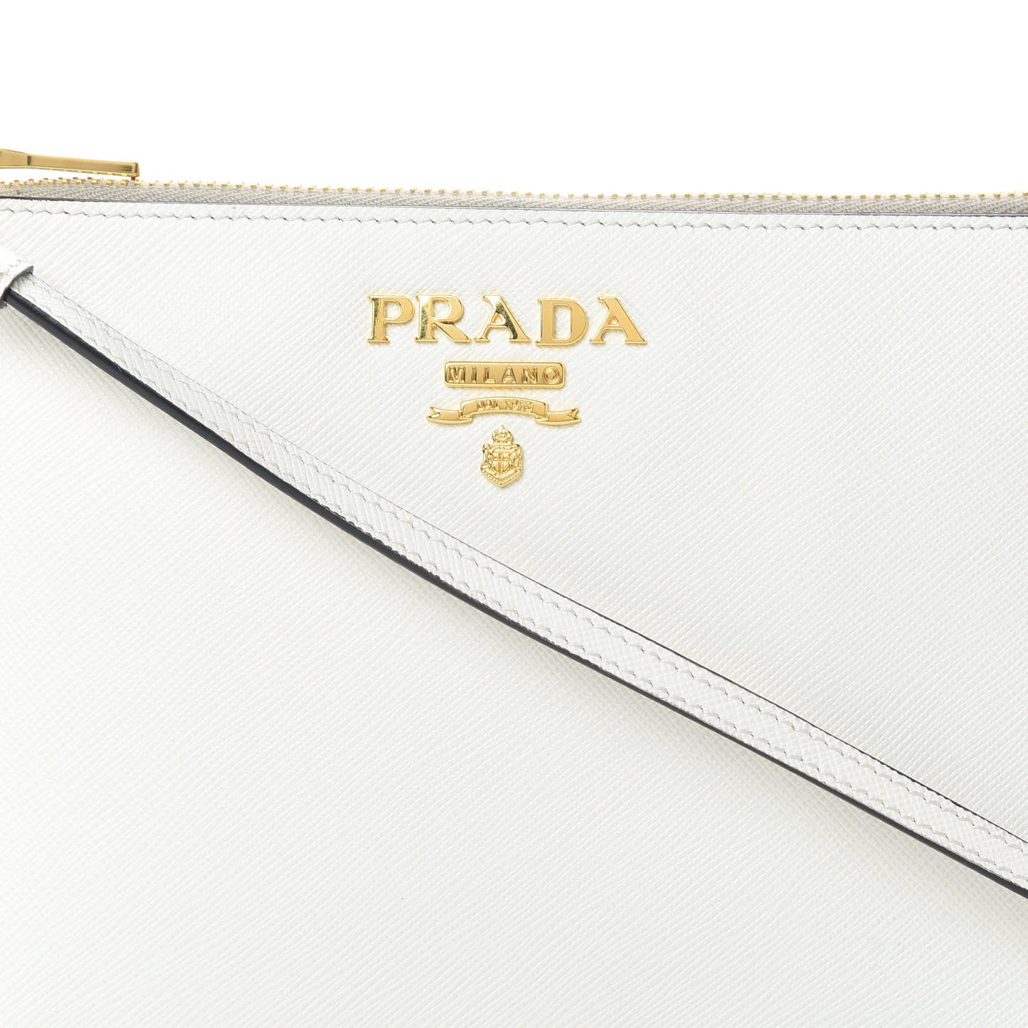 Saffiano Small Flat Pouch Talco