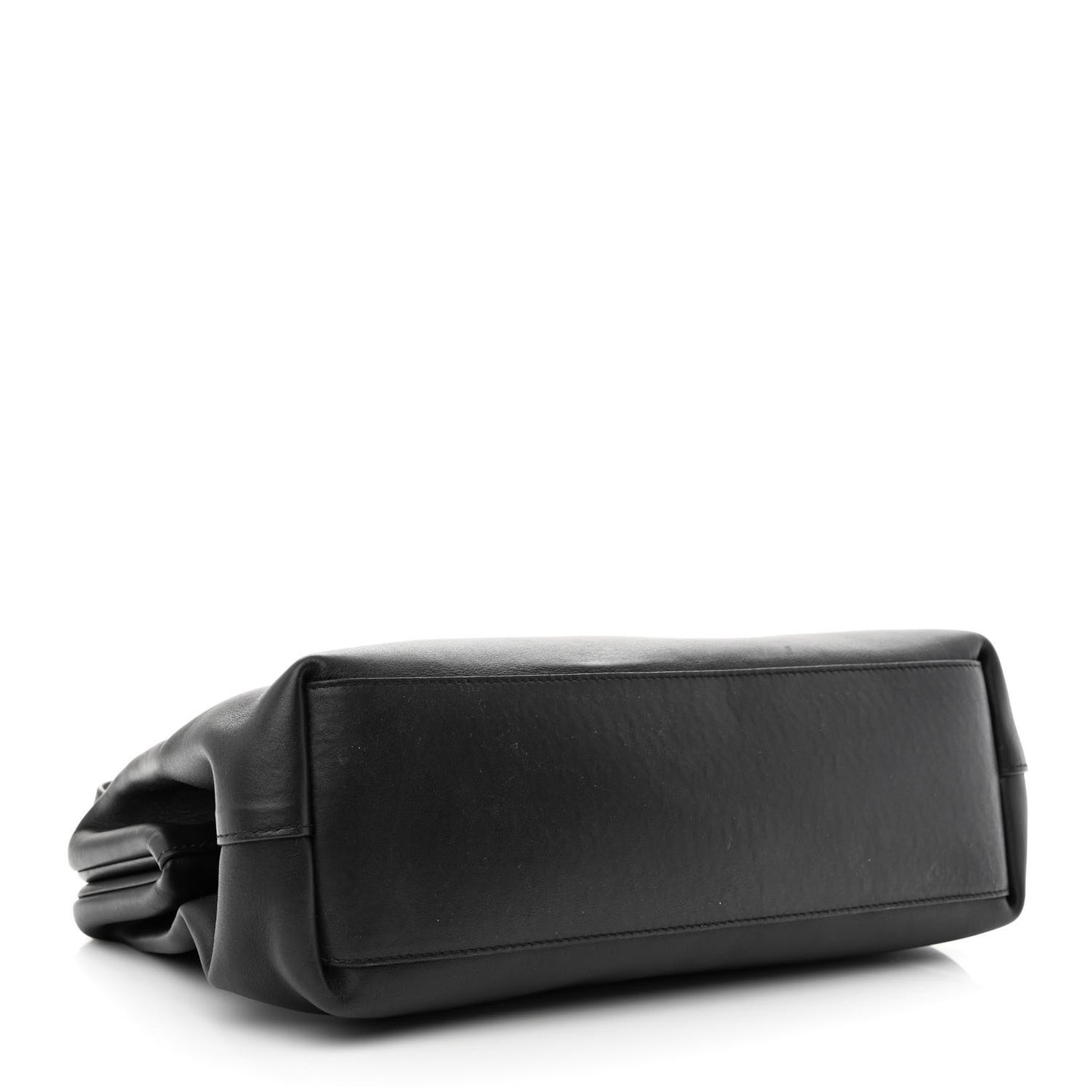 Calfskin Large The Point Triangle Bag Black