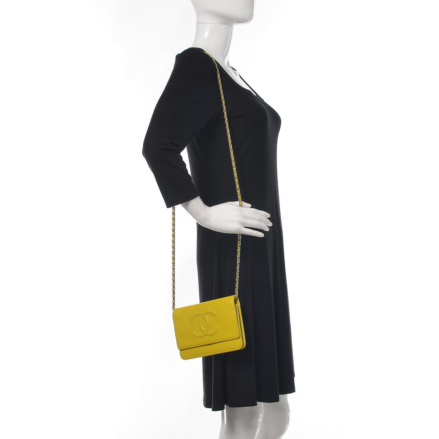 Caviar Timeless CC Wallet on Chain WOC Yellow