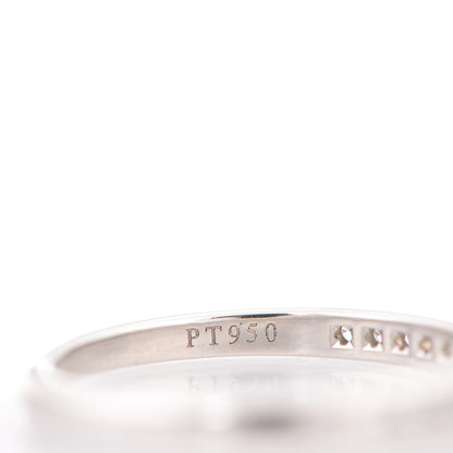 Tiffany Platinum Diamond .15ctw Half Circle Wedding Band Ring 52 6 5 of 5