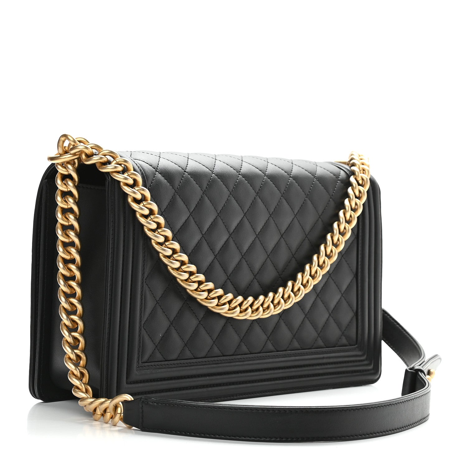 Chanel Calfskin Quilted New Medium Boy Flap Black 4 of 15