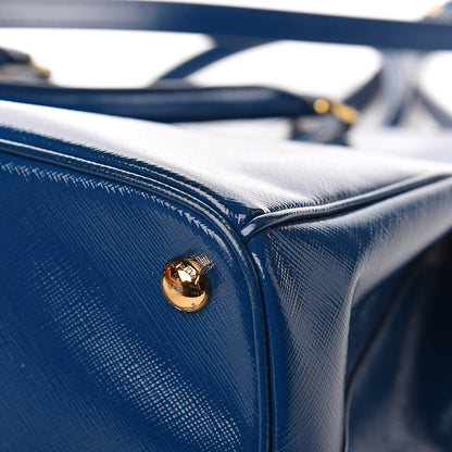 Prada Saffiano Vernice Medium Galleria Double Zip Tote Ottanio 16 of 16