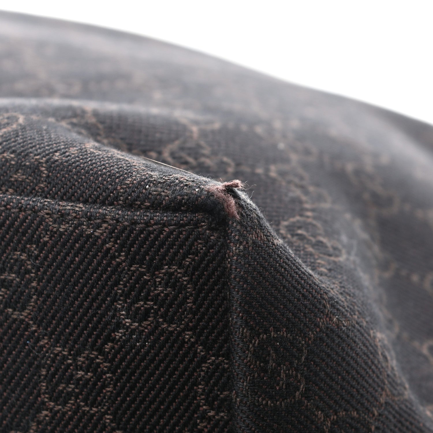 Gucci Denim Monogram Hobo Dark Brown 8 of 11