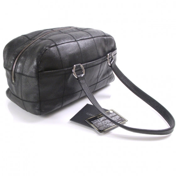 Chanel Caviar Square Stitched Tote Black 3 of 12