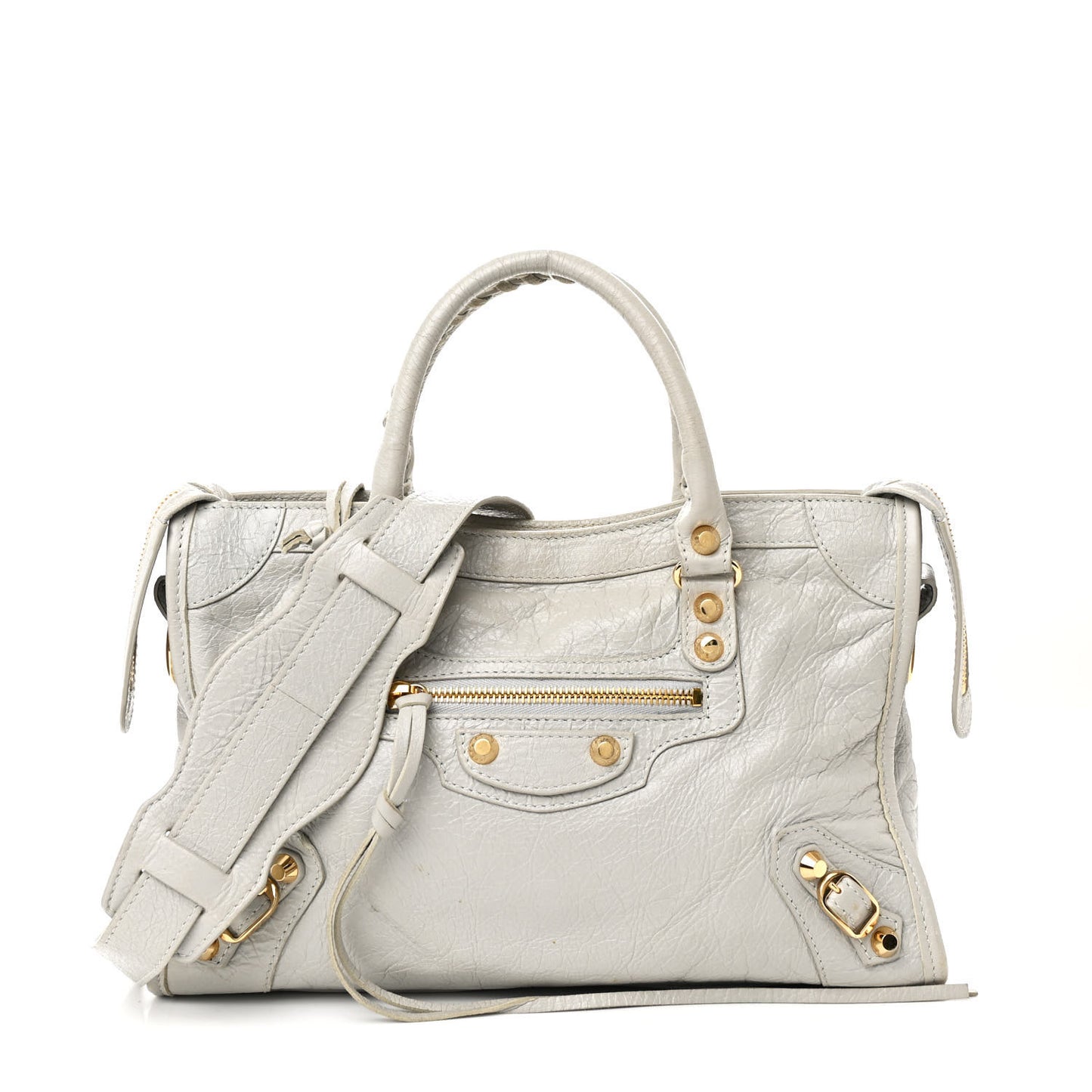 Agneau Classic Gold Hardware S City Gris Nuage