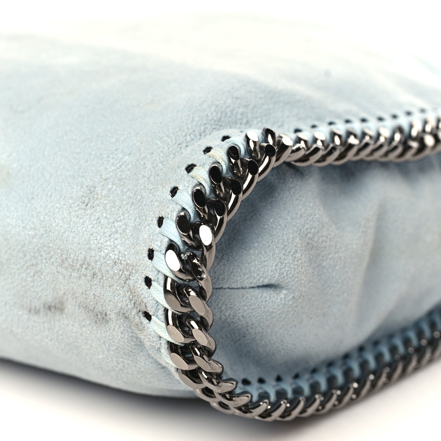 Stella McCartney Shaggy Deer Falabella Fold Over Tote Light Blue 7 of 10