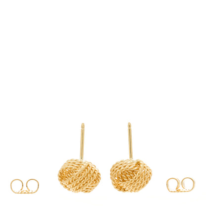 Tiffany 18K Yellow Gold Twist Knot Earrings 3 of 4