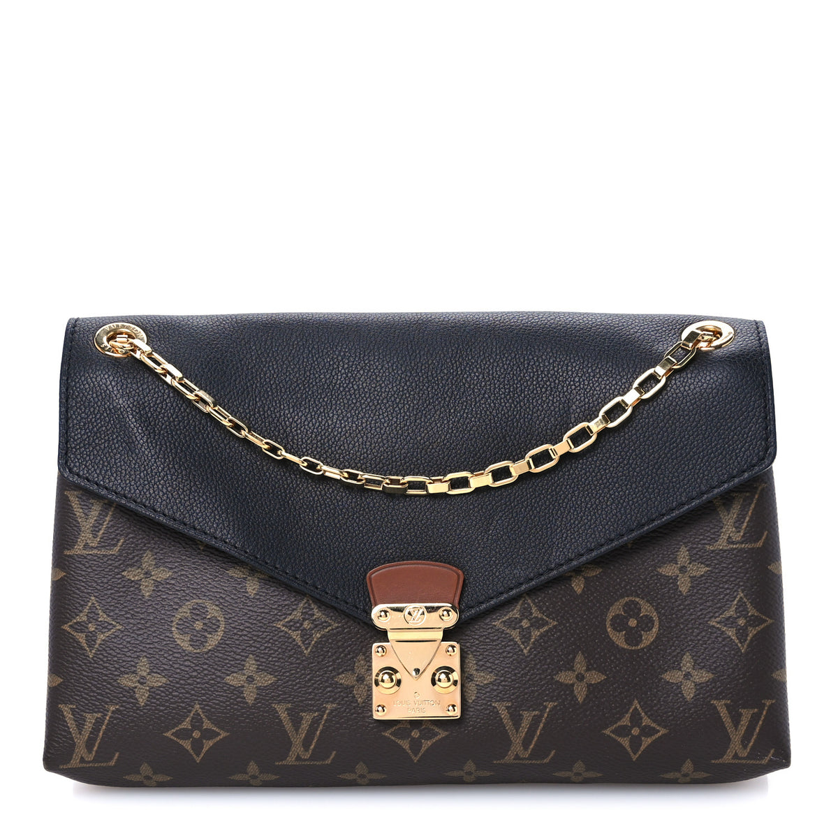 Louis Vuitton Monogram Pallas Chain Black 1 of 11