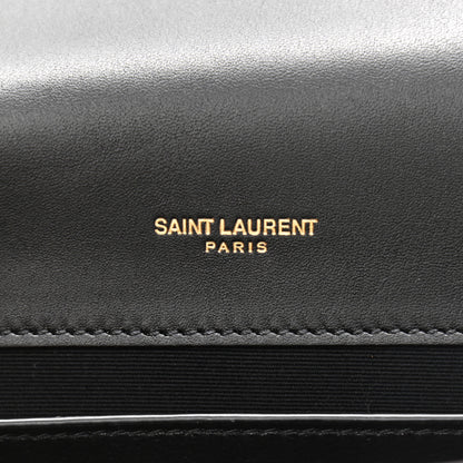 Saint Laurent Calfskin Polka Dot Small Monogram Kate Satchel Rose Black 6 of 12