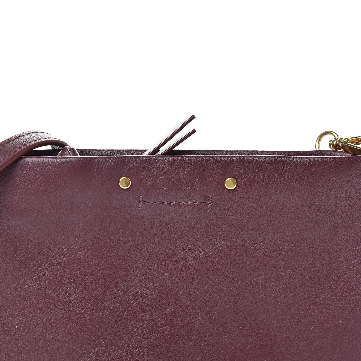 Calfskin Mini Roy Chain Pouch Bordeaux