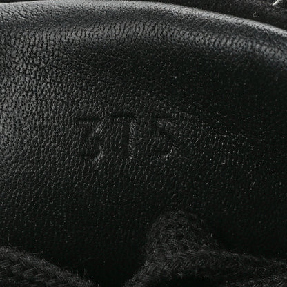 Hermes Calfskin Suede Goatskin Bouncing Sneakers 37.5 Black 8 of 10