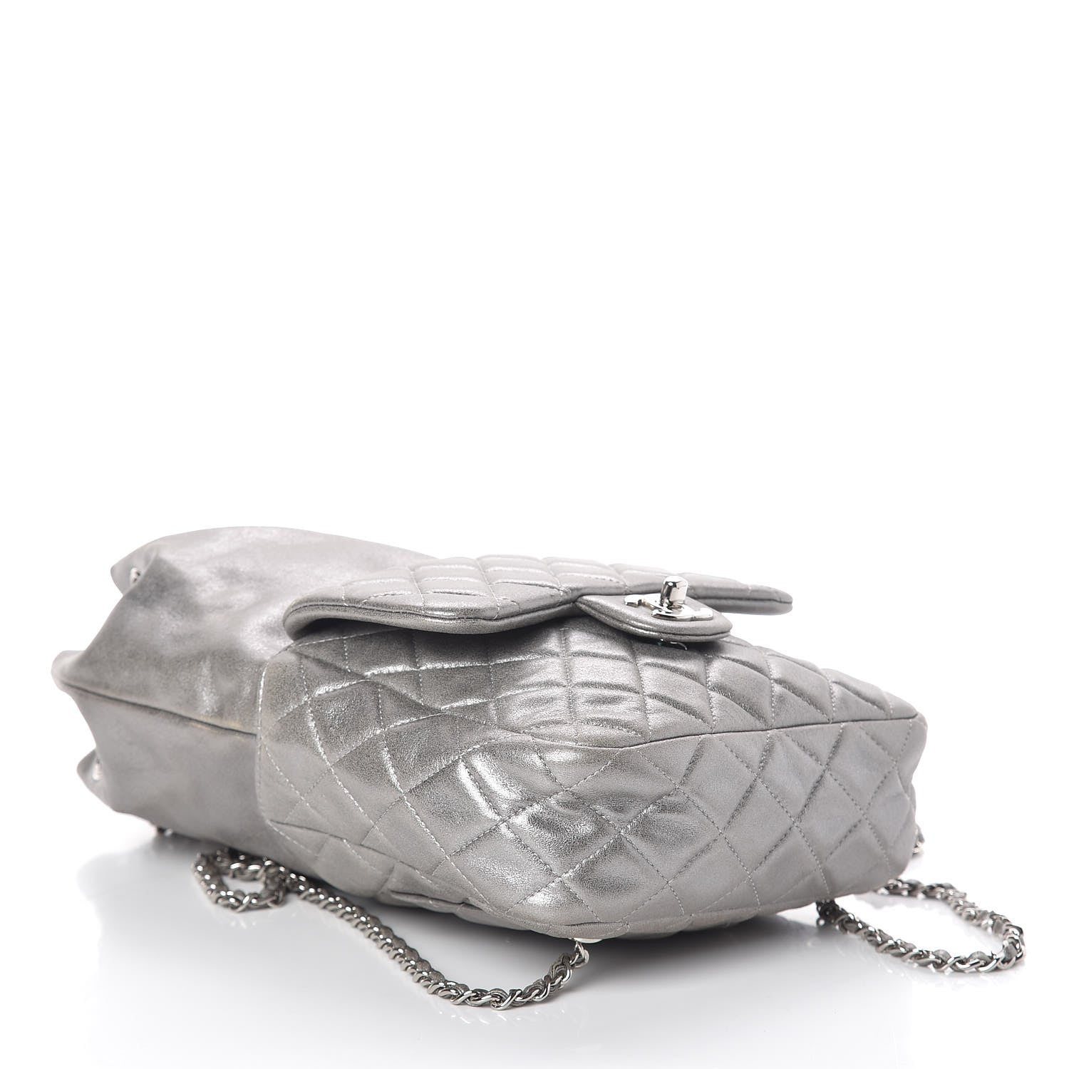 Chanel Metallic Lambskin Quilted Small In Seoul Backpack Silver 4 of 10