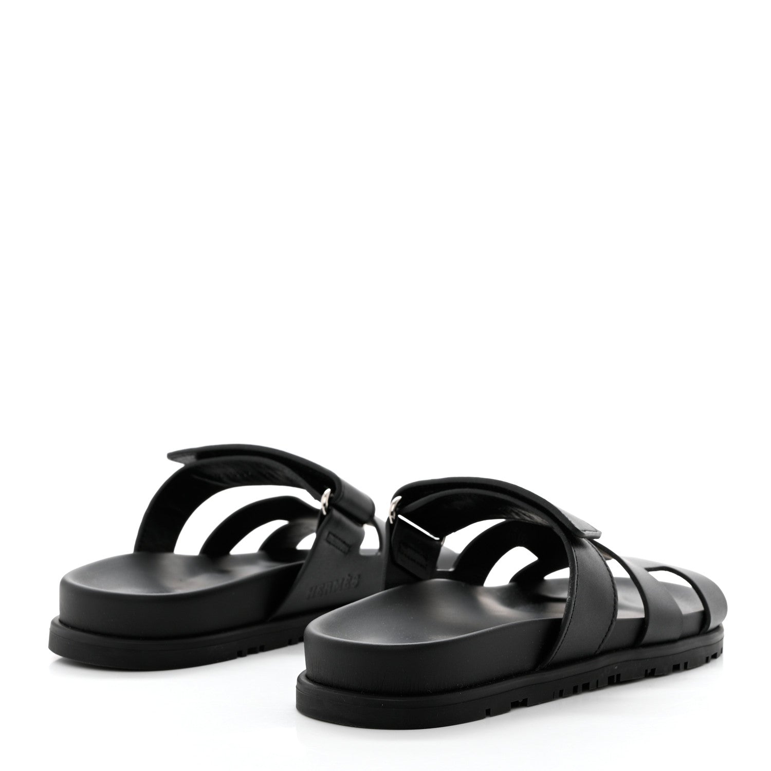 Hermes Calfskin Womens Chypre Sandal 35 Black 4 of 9