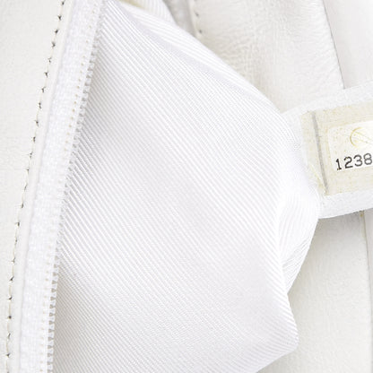 Chanel Caviar Quilted Timeless Clutch White 6 of 7