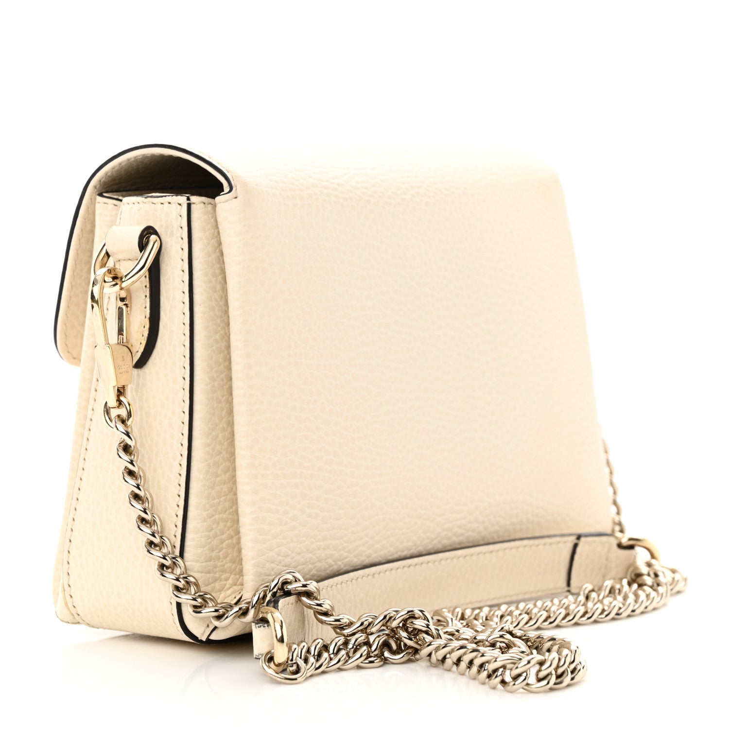Gucci Dollar Calfskin Interlocking G Crossbody Bag Mystic White 3 of 16
