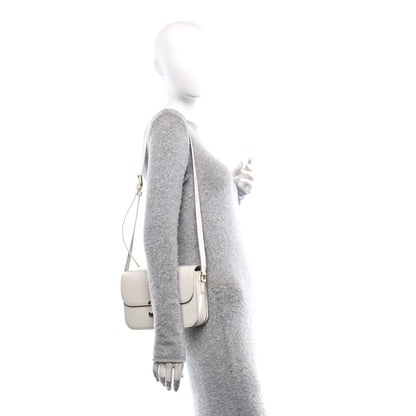 Celine Shiny Calfskin Medium Triomphe White 3 of 10