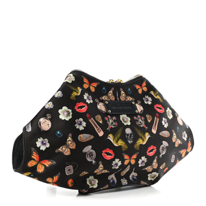 Alexander McQueen Silk Obsessions De Manta Clutch Black 2 of 4