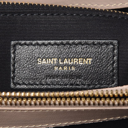 Saint Laurent Calfskin Y Quilted Monogram Medium Loulou Chain Satchel Light Natural 9 of 10
